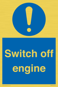 Switch off engine